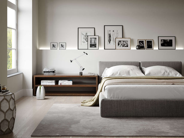 Airfree Lotus Luftreiniger in weiss, kompaktes und tragbares Design, völlig geräuschlos, für Räume bis 60 m² geeignet.