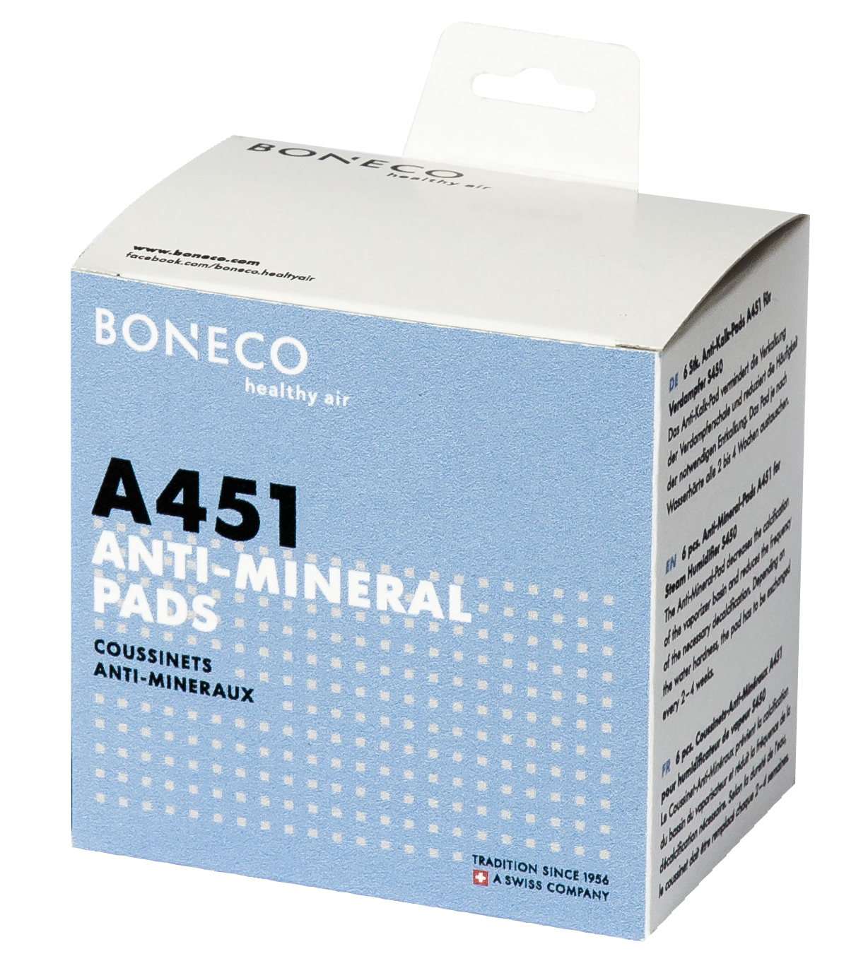 Anti-Kalk-Pad für Boneco Verdampfer S200 zur Verminderung von Verkalkung im Verdampfer.