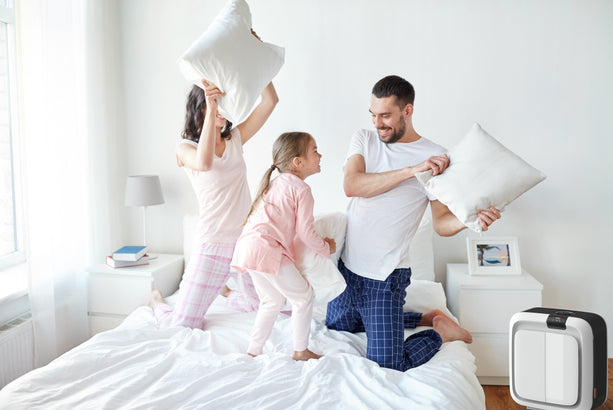 Boneco H700 Hybrid Luftbefeuchter und Luftreiniger mit Aktivkohlefilter und Hygrostat für optimale Luftfeuchtigkeit.