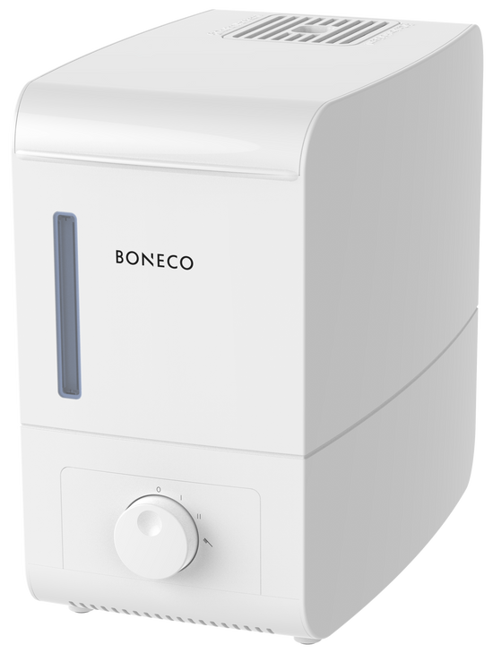 Boneco S200 Verdampfer Luftbefeuchter mit sauberer Hygienetechnologie und Duftfach für ätherische Öle.