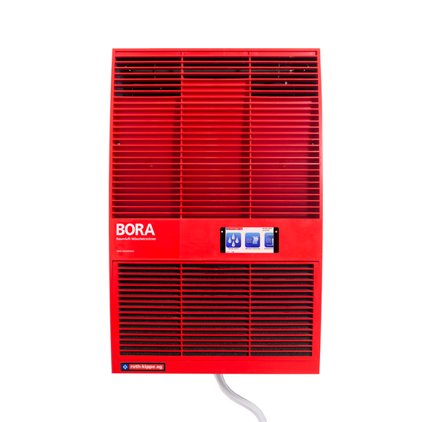 Bora 410 Wäschetrockner von Roth-Kippe, energiesparend mit intuitiver Touchscreen-Bedienung.