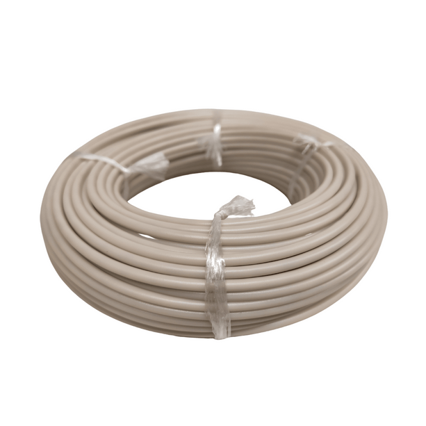 ecoQ Wäscheleine 30 Meter aus UV-resistentem Kunststoff mit extra starkem Drahtseil.