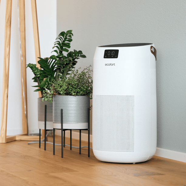 ecoQ CleanVac 400+: Der intelligente Luftreiniger mit UV-C-Lampe & App-Steuerung – schützt effektiv in Wohn- & Büroräumen.