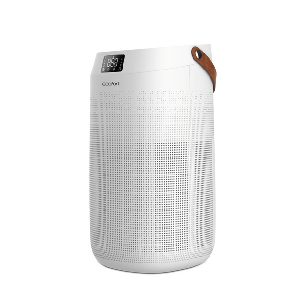 ecoQ CleanAir 400+: Kompakter Luftreiniger für Räume bis 80 m² – leise, leistungsstark & mit Luftqualitätsanzeige für frische, saubere Luft im Alltag.