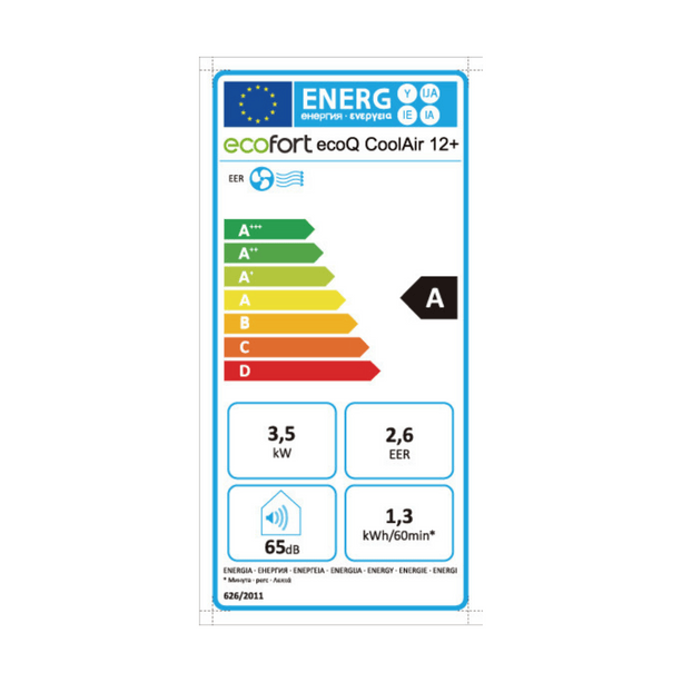 Leistungsstark, effizient & vernetzt: ecoQ CoolAir 16+ mit Wi-Fi & Energieklasse A – kühlt Räume bis 45 m² zuverlässig.