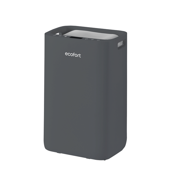ecoQ DryAir 20L Energy Saver – Cool Gray, leistungsstark und stromsparend, elegantes Design, TCS Testsieger bis 50 m²