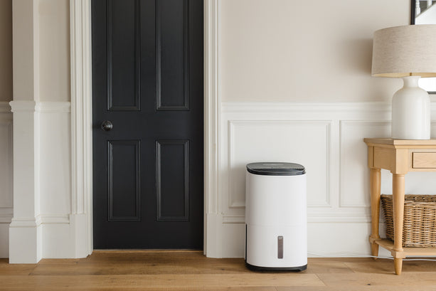 Meaco Arete® One 20L Luftentfeuchter in Weiss mit HEPA-Filter, geeignet für Räume bis 50 m², leise und energieeffizient.