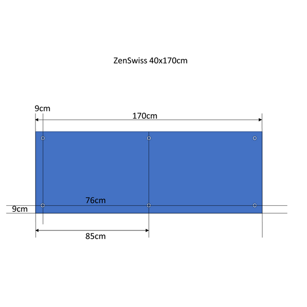 Elegantes ZenSwiss Deluxe Infrarotpanel 570W in Matt Weiss, montiert an der Decke mit flachem Design.