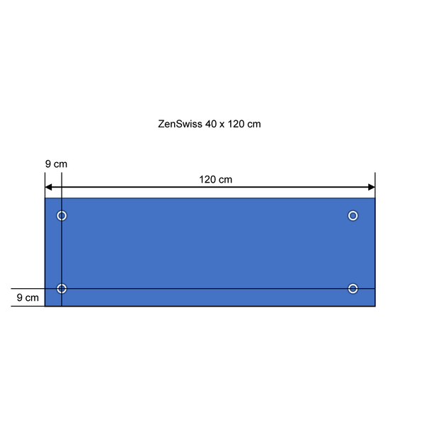 ZenSwiss Niedrigenergie-Infrarotheizung 390W in matt weiss, ideales Wandheizpaneel für komfortable Wärme.