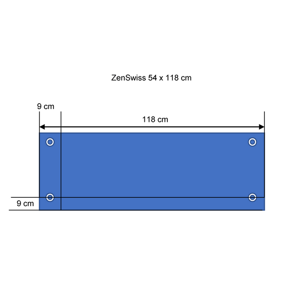 ZenSwiss Niedrigenergie-Infrarotheizung 550W, matt weiss, elegantes Design für Wand- und Deckeneinbau.