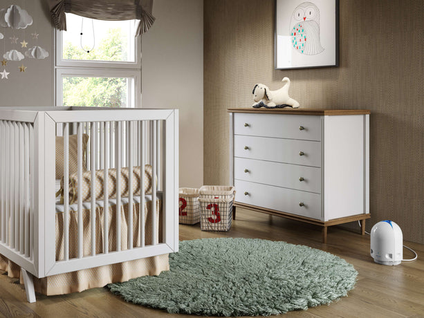Airfree Iris 150 Luftreiniger in weiss, geeignet für Räume bis 60 m², völlig geräuschlos und wartungsfrei.
