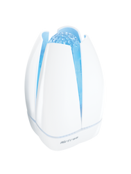 Airfree Lotus weisser Luftreiniger, geräuschlos, tragbar, für Räume bis 60 m², effiziente Luftsterilisierung.