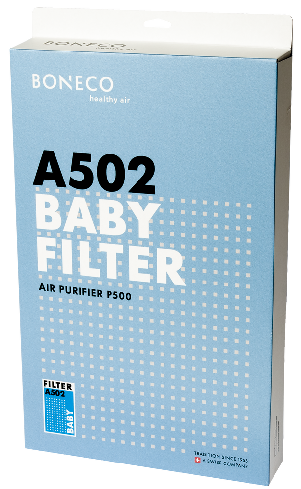 Boneco P500 A502 Baby Filter zur Luftreinigung von Allergenen und Schadstoffen für gesunde Raumluft.