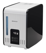 Boneco S450 Verdampfer Luftbefeuchter mit 550 ml/h Befeuchtungsleistung und Duftfach für ätherische Öle.