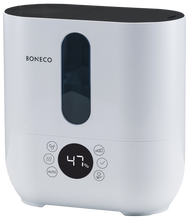Boneco U350 Ultraschall-Luftbefeuchter mit 500 ml/h Befeuchtungsleistung und 5 l Wasserbehälter.