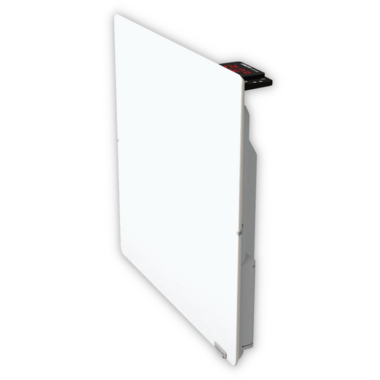Climastar Avant Touch 800 W Infrarotheizung in Weiss, 50 x 50 cm, effizientes Heizen mit Frostschutz.
