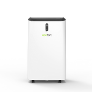 Mobiles Klimagerät ecoQ CoolAir 16+ für Räume bis 45 m², mit WiFi-Fernsteuerung und Energieklasse A.