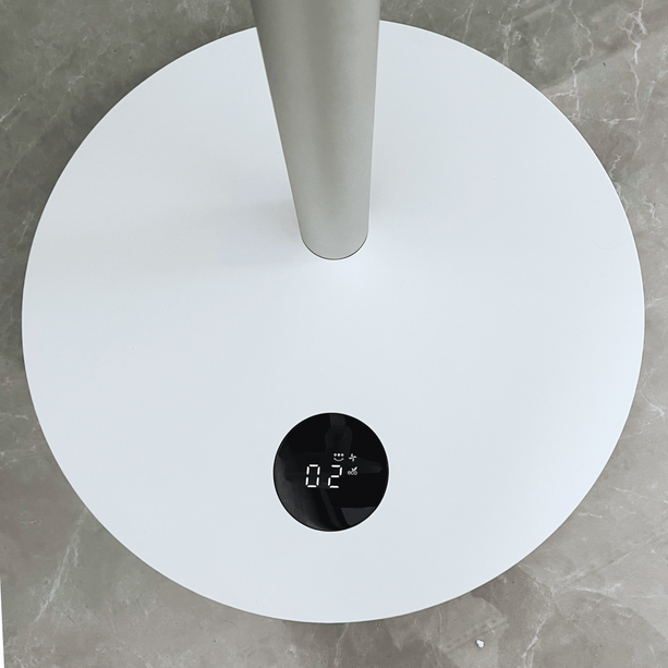 ecoQ SilentAir Grande: Hochleistungsstandventilator mit leiser eco-Funktion, 68.9 - 81.4 cm höhenverstellbar.