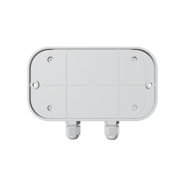 ecoheat TCR Empfänger für Infrarotheizung mit flacher Bauweise, 2000 Watt Schaltleistung und Funkfrequenzen 433 MHz und 2.4 GHz.