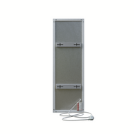 ecoheat Basic Infrarotheizung 300 Watt, ultraflaches Design, Aluminium, Wandmontage, platzsparend 30x90cm.