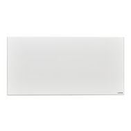 Infrarotheizung ecoheat Classic 900 mit metallischem Design, montierbar an der Decke, 900 Watt Heizleistung.