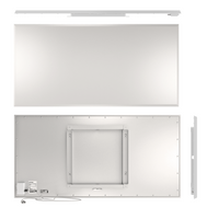 Infrarot-Heizpanel ecoheat Classic 900, Wandmontage, flaches Design, 900W Heizleistung, ideal für Räume bis 8 m².