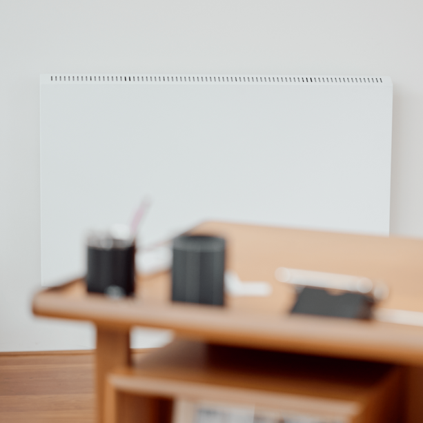 ecoheat Hybrid-T 1000 Heizgerät in Hybridtechnologie, 1000 W Leistung, Wandmontage, ideal für Räume bis 10 m²