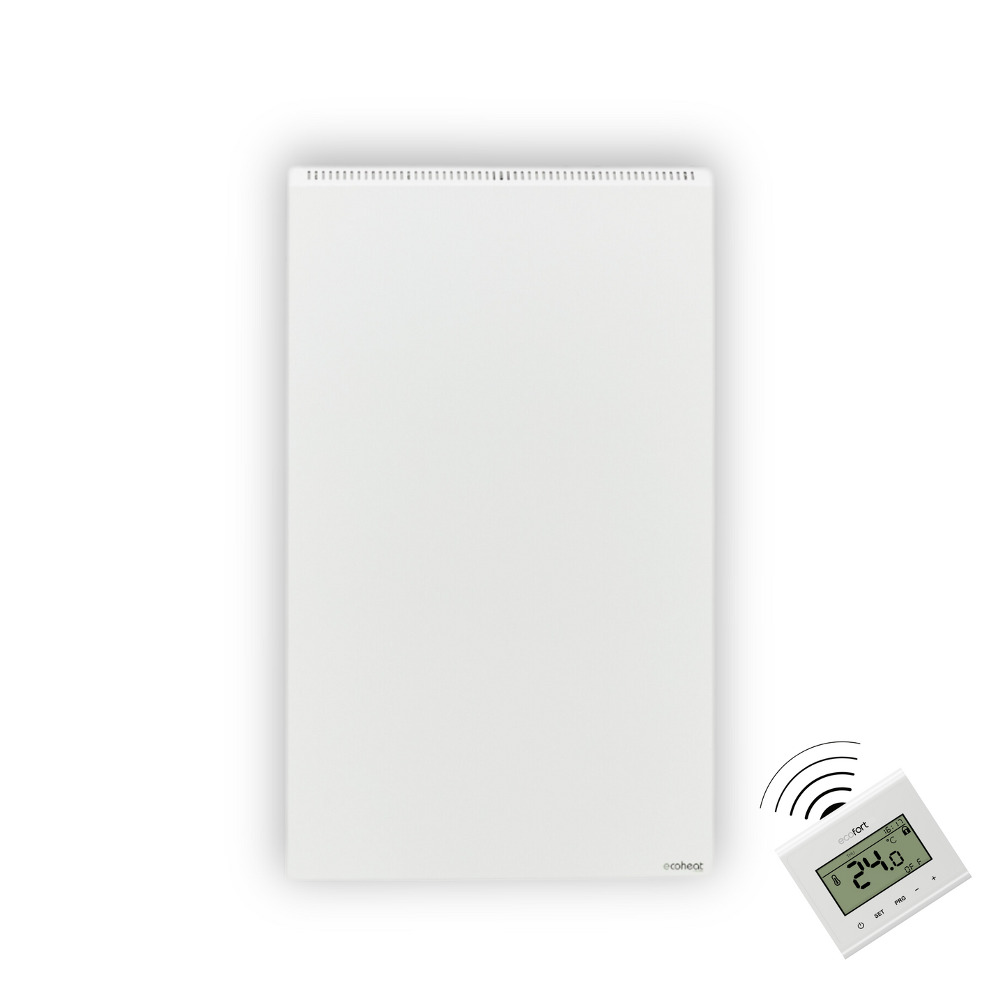 ecoheat Hybrid-T 1000V Heizgerät mit 3 Leistungsstufen, 1000W und 1400W, geeignet für Räume bis 10 m².