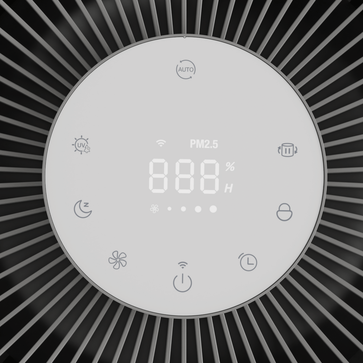 Der ecoQ CleanAir 600+ schafft bis 130 m² – Luftreiniger mit leiser Leistung & integrierter Anzeige für beste Luftqualität.