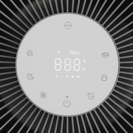 Der ecoQ CleanAir 600+ schafft bis 130 m² – Luftreiniger mit leiser Leistung & integrierter Anzeige für beste Luftqualität.