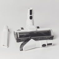 ecoQ CleanVac Easy kabelloser Staubsauger mit leichtem Design und wechselbarem Akku für Parkett.