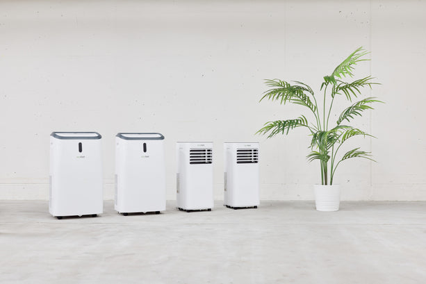 Das ecoQ CoolAir 12+ mobile Klimagerät mit Wi-Fi Fernsteuerung für Räume bis 35 m².