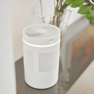 Der pflegeleichte Befeuchter: ecoQ E300+ mit waschbarem Filter & flüsterleisem Betrieb – kompakt & energiesparend.