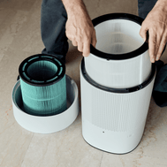 ecoQ H400+Hybrid: Für bessere Luft & mehr Komfort – 2-in-1-Lösung für moderne, gesunde Innenräume.