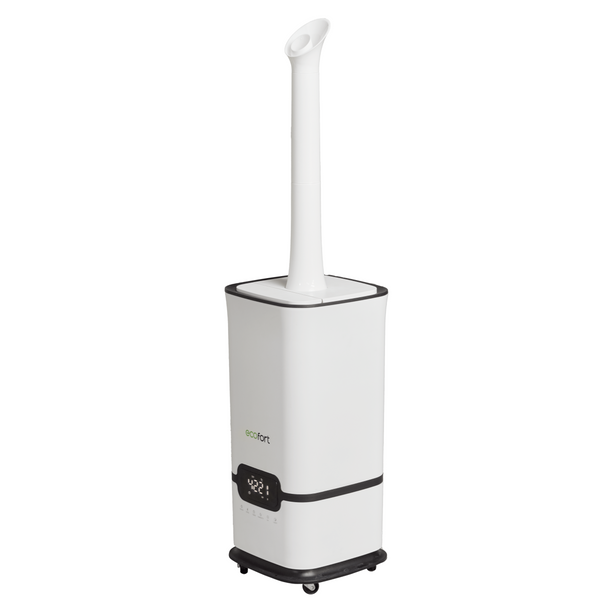 Luftbefeuchter ecoQ HumidAir U1500 mit Hygrostat, 1500 ml/h Befeuchtungsleistung und 16 l Wassertank.