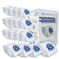 GenericFilter Staubsaugerbeutel für Miele GN, 16 Stück, mit Motorschutzfilter und AirClean Luftfilter.