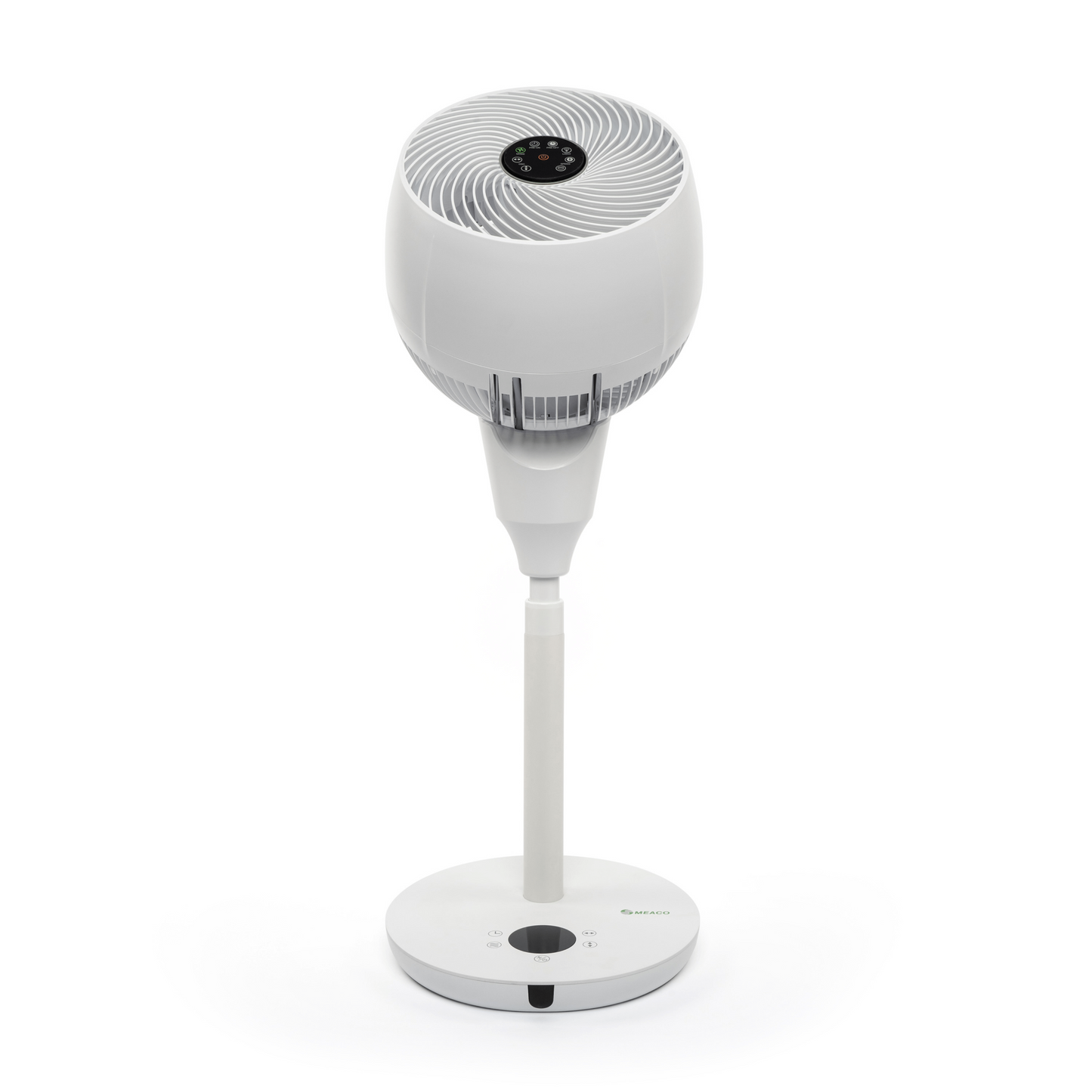 Meaco Air360° Standventilator mit Multi-Swing-Funktion und ultraleisem Betrieb für angenehmes Raumklima.