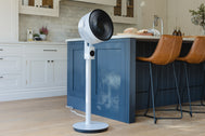 Meaco Sefte Pedestal Standventilator mit Fernbedienung und 3 Höheneinstellungen, ultra-leise mit nur 25 dB.