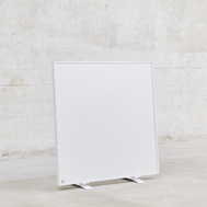 Standfüsse aus eloxiertem Aluminium für ecoheat Basic Infrarotheizung
