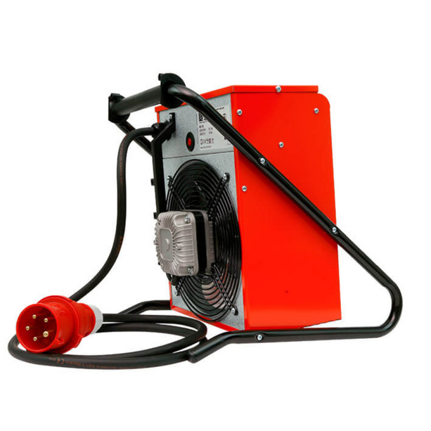 Veab BX 9AE Heizlüfter, tragbar, spritzwassergeschützt, 9000 Watt Heizleistung, ideal für Baustellen.