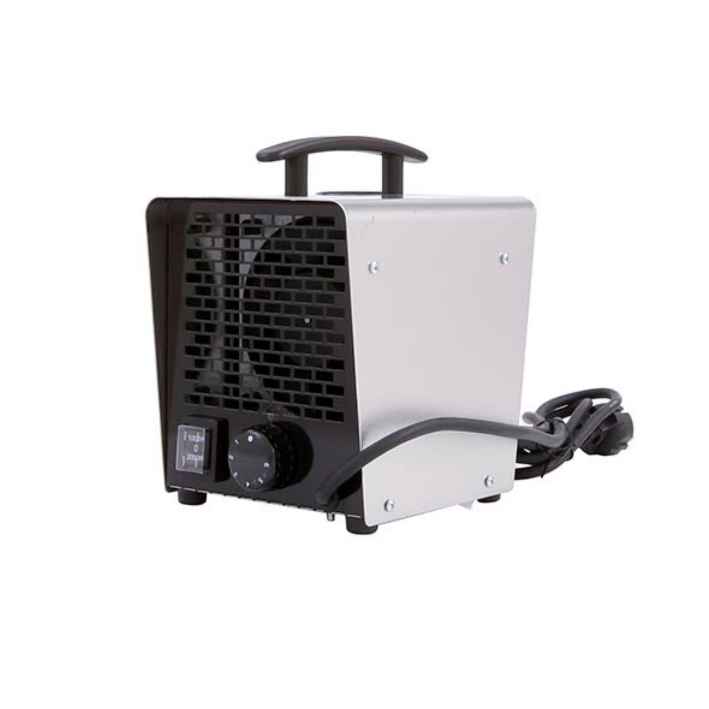 Veab KX 2 Heizlüfter mit 2000 Watt Heizleistung, IP21 Schutzklasse und einfachem Tragegriff.