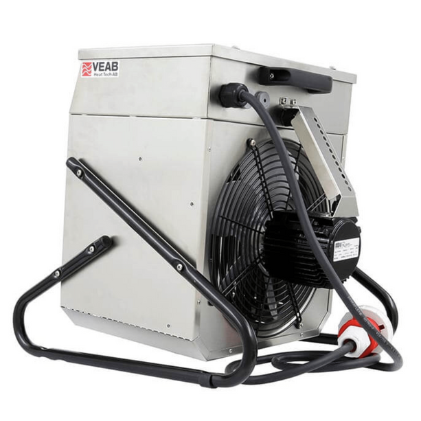 Heizlüfter Veab Robust H9 aus Edelstahl, geeignet für hohe Temperaturen und Schädlingsbekämpfung.