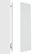 Niedrigenergie-Infrarotheizung ZenSwiss 570W in Matt Weiss, elegant und platzsparend, 40 cm x 170 cm.