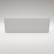 ZenSwiss Deluxe Infrarotpanel 40x120 cm in Matt Weiss, elegantes Design zur Wandmontage.