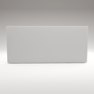 ZenSwiss Deluxe Infrarotpanel in weiss mat mit 550W Heizleistung, 54 cm x 118 cm, für Deckenmontage.