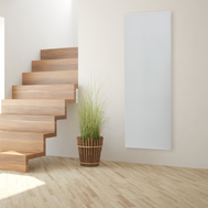 ZenSwiss Deluxe Infrarotpanel 800W in mattem Weiss, elegant für Wand- und Deckenmontage, Swiss Made.