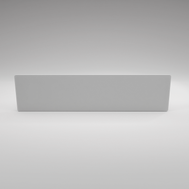 ZenSwiss Niedrigenergie-Infrarotheizung 280W, elegantes Design in matt weiss, 30 x 120 cm, Wandmontage.